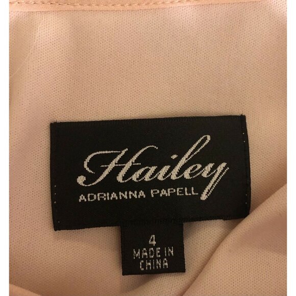 Hailey David’s Bridal Women’s Blush Colored Sleeveless Dress w/Sequins Size 4 - Picture 8 of 9